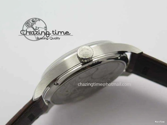 MIROTIME 0507 Sustainable Portuguese IW5444 SS White Dial RG Numbers On Brown Leather Strap A 7256